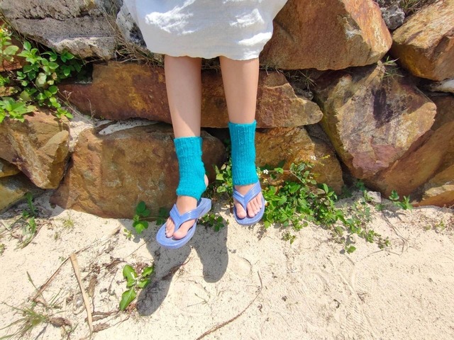 アンクルウォーマー《メンズ有り》　ブリティッシュスタイル　ターコイズ　My Kinda Body　