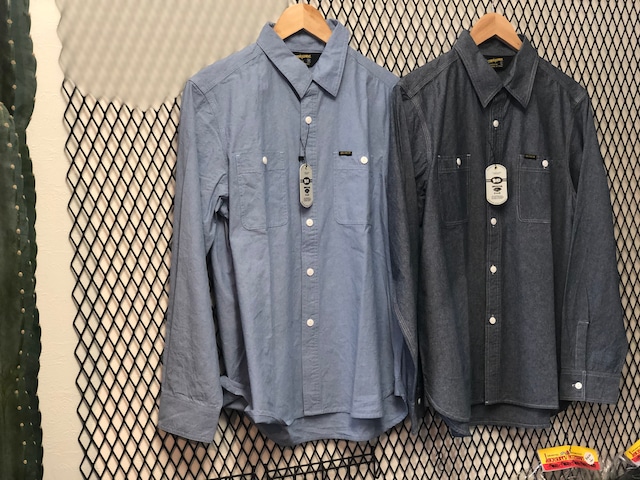 BLUCO/ブルコ2020SS「Chambray L/S Work Shirts/シャンブレーロングスリーブワークシャツ」(OL-121-020
