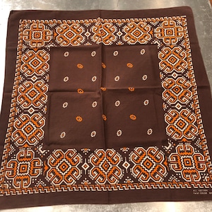 FAST COLOR BROWN ATOMIC BANDANA