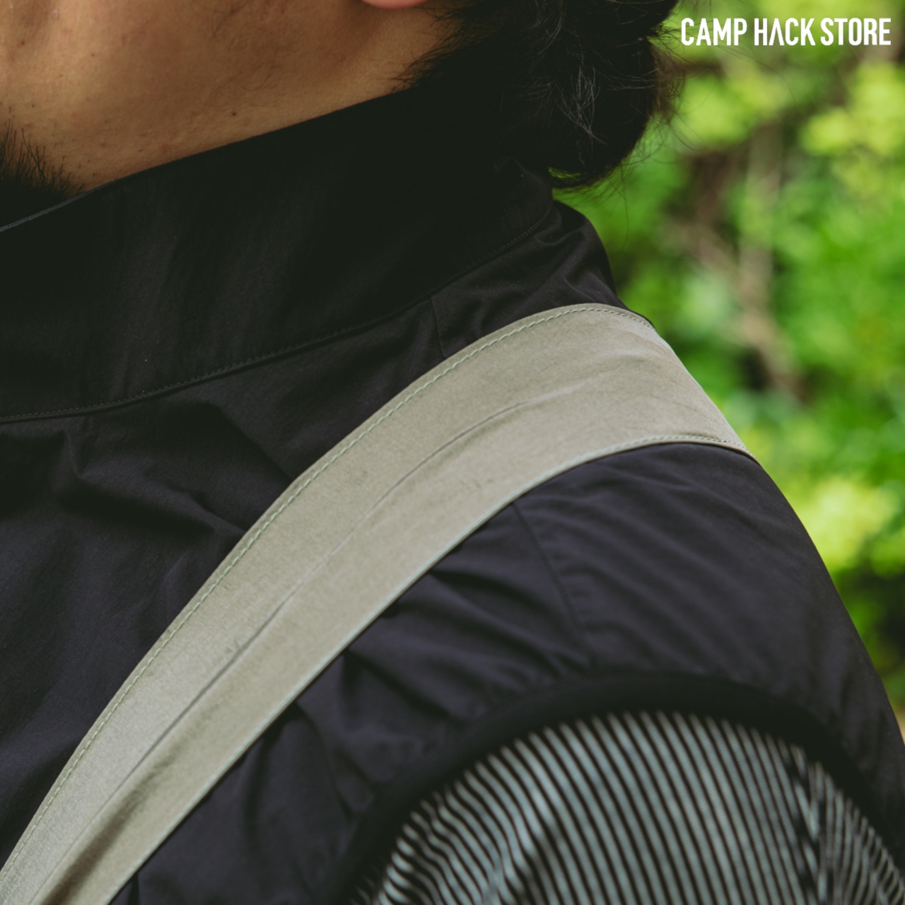 卵1個分の軽さ。ハンモック素材の肩掛け「エコバッグ」