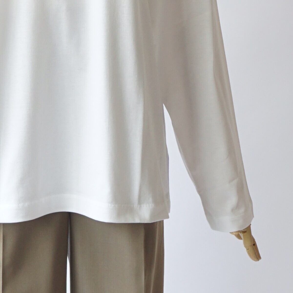 BATONER/バトナー・Men UTILITY COTTON CREW NECK LONG SLEEVE T-SHIRT