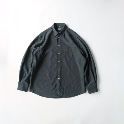 【Carlo Filati】L/S Striped Shirt Modal Polyester Navy 41/42