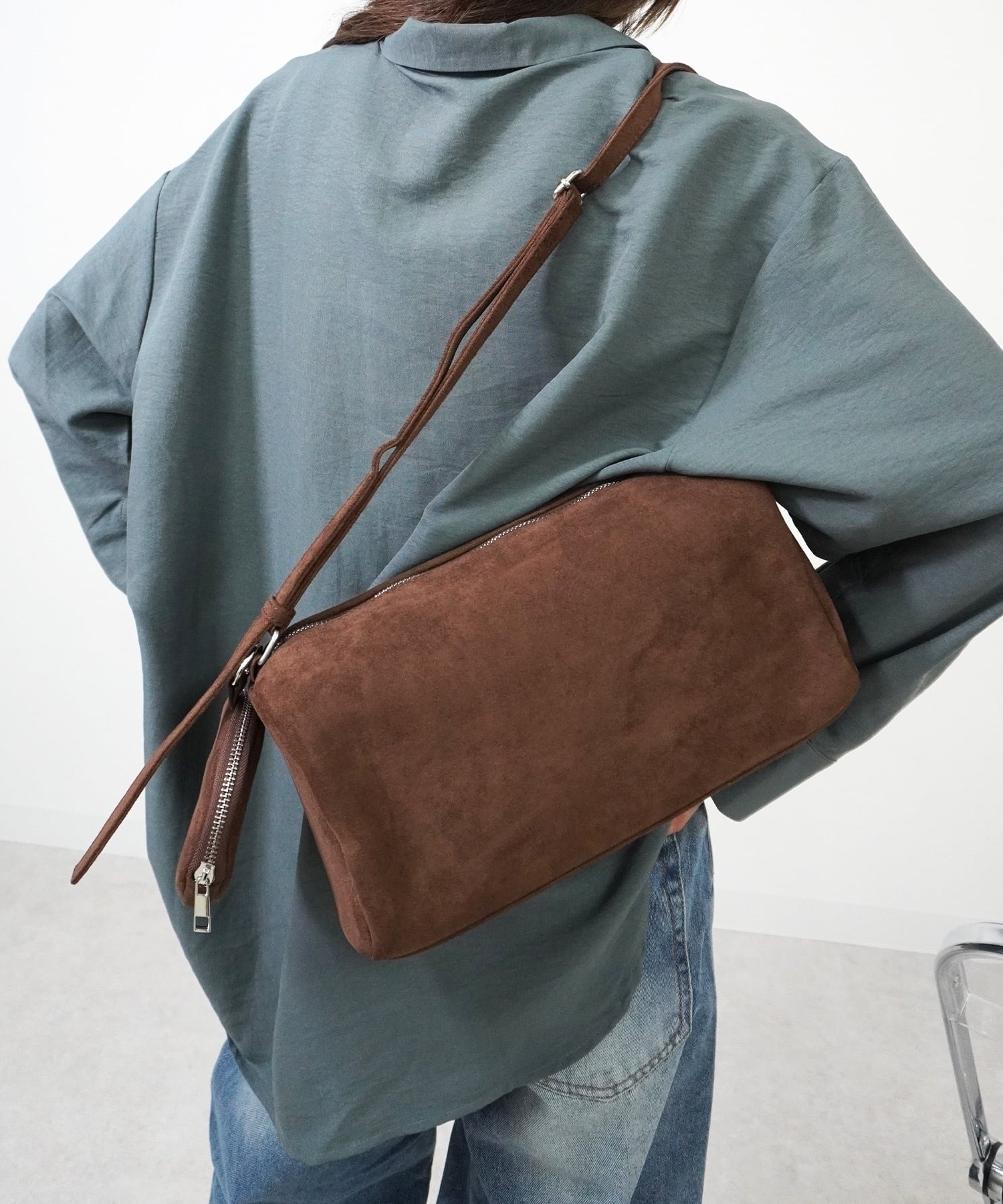 スエード横長ショルダーBAG 5723053（0917） | gossara(ゴサラ)