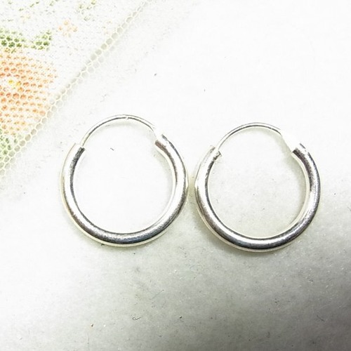 シルバー925製 　HOOP（フープ）ピアス　アクセサリーのセール通販  11548S