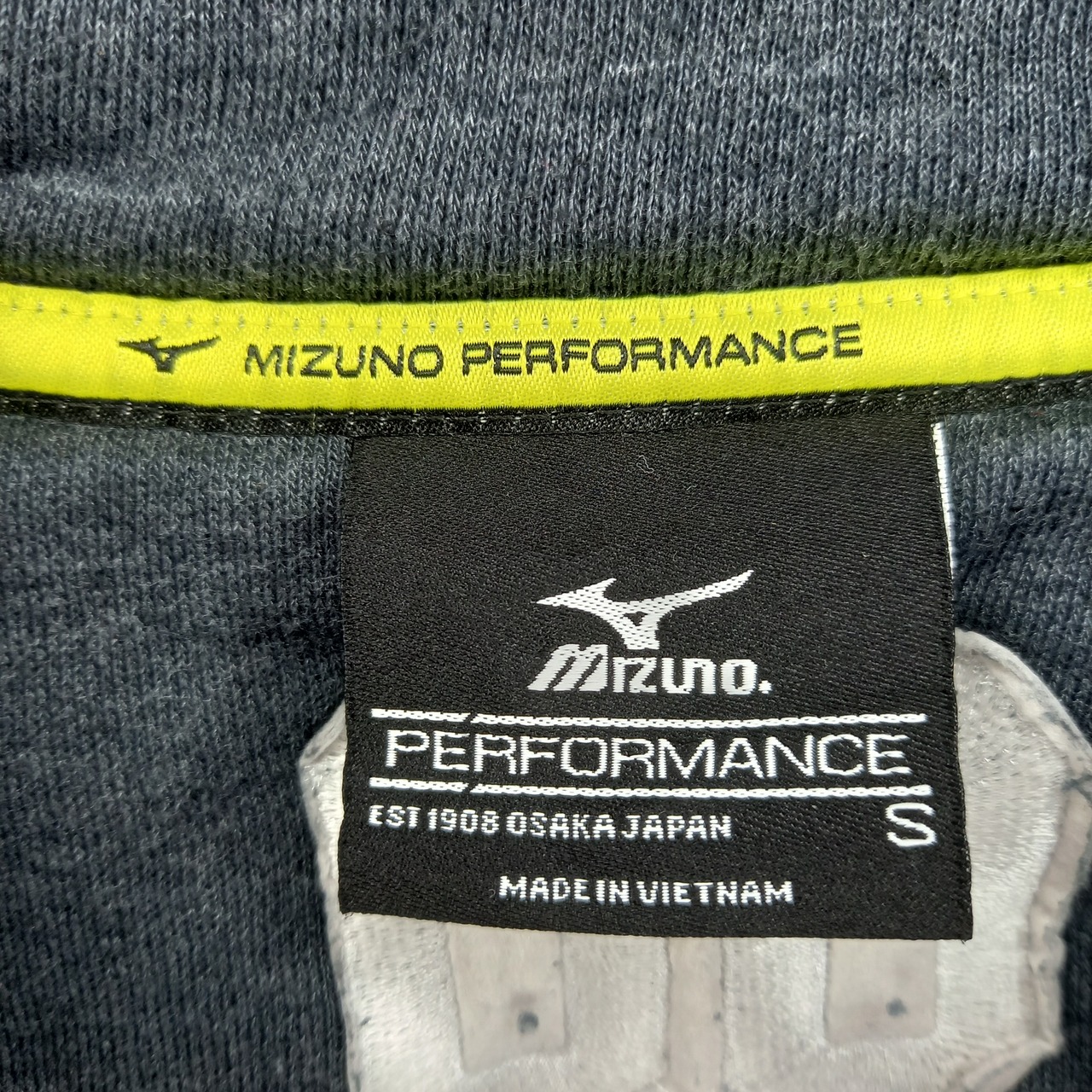 MIZUNO　ハーフジップ　スウェット　トレーナー　企業　刺繍ロゴ　S
