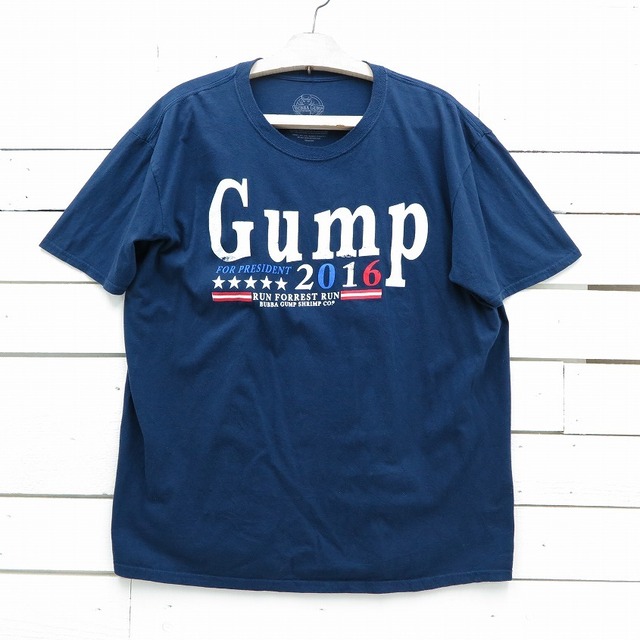 BUBBA GUMP SHRIMP ババガンプシュリンプ RUN FORREST RUN プリントTシャツ メンズ XLサイズ