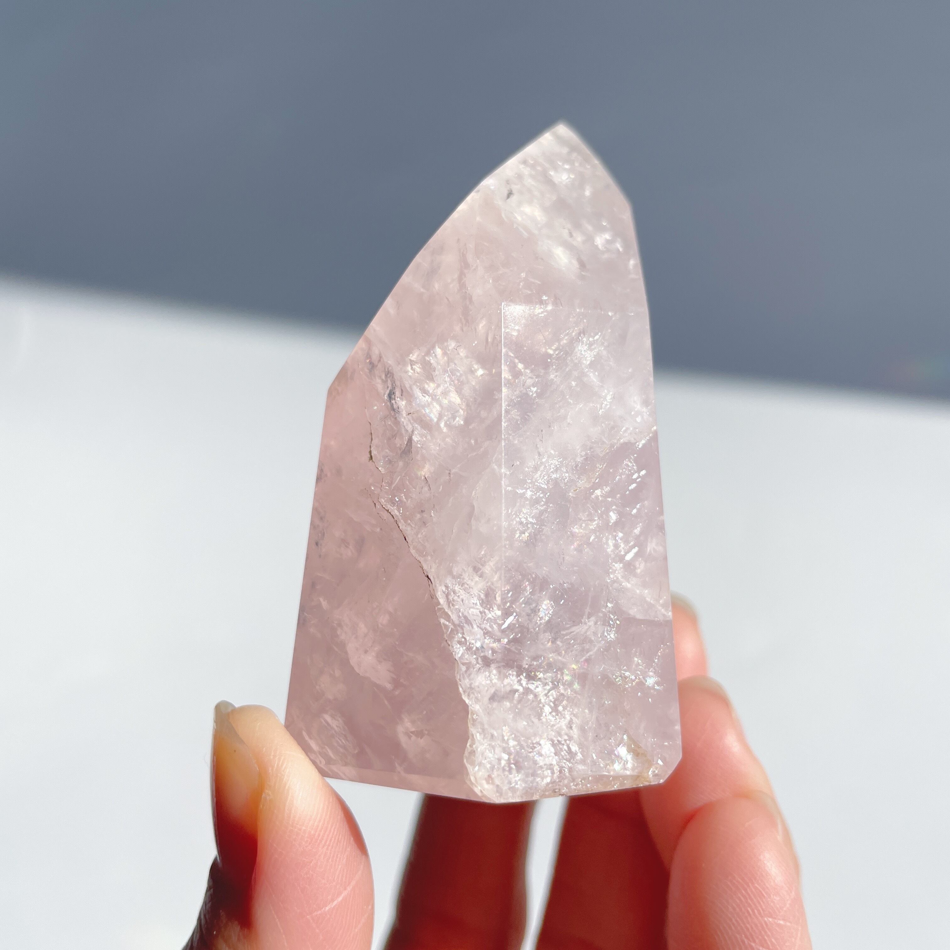 ローズクォーツタワー11◇Rose Quartz Tower◇天然石・パワーストーン