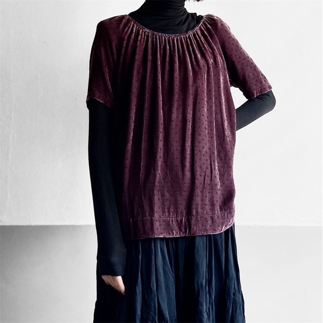 Steven Alan Round Hem Velour Top