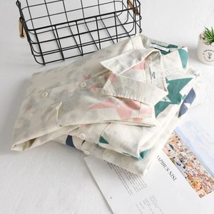 【M-3XL】Star Print Long Sleeve Shirt / スター プリント 長袖 シャツ
