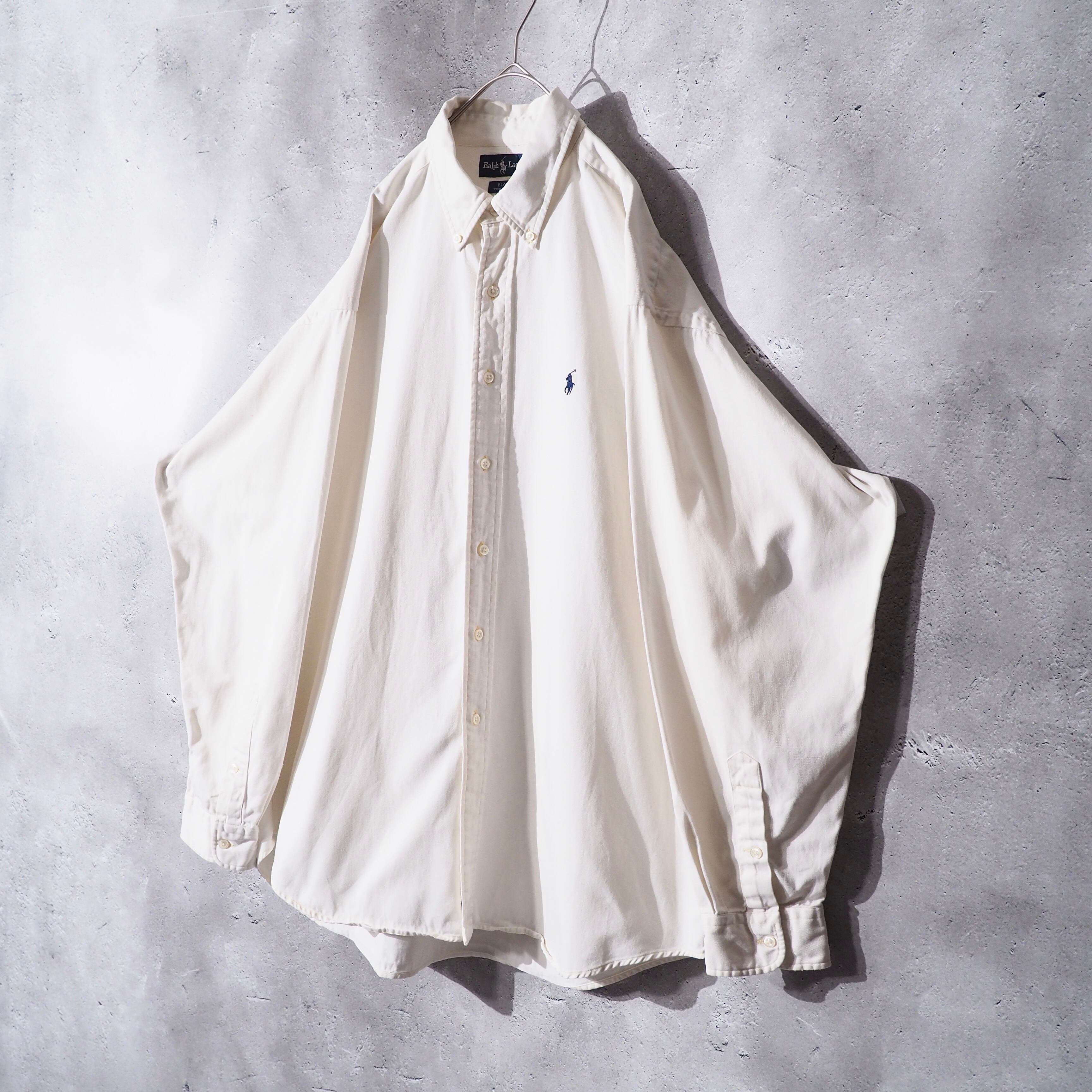 1990s " Ralph Lauren " Vintage Loose White Button Down Shirt