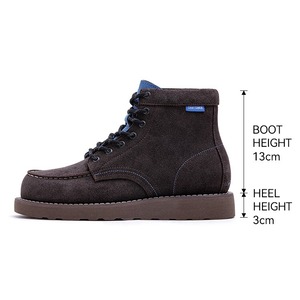 Bicolor Cow Suede Lace-Up Boots / バイカラー カウ スエード レースアップ シューズ