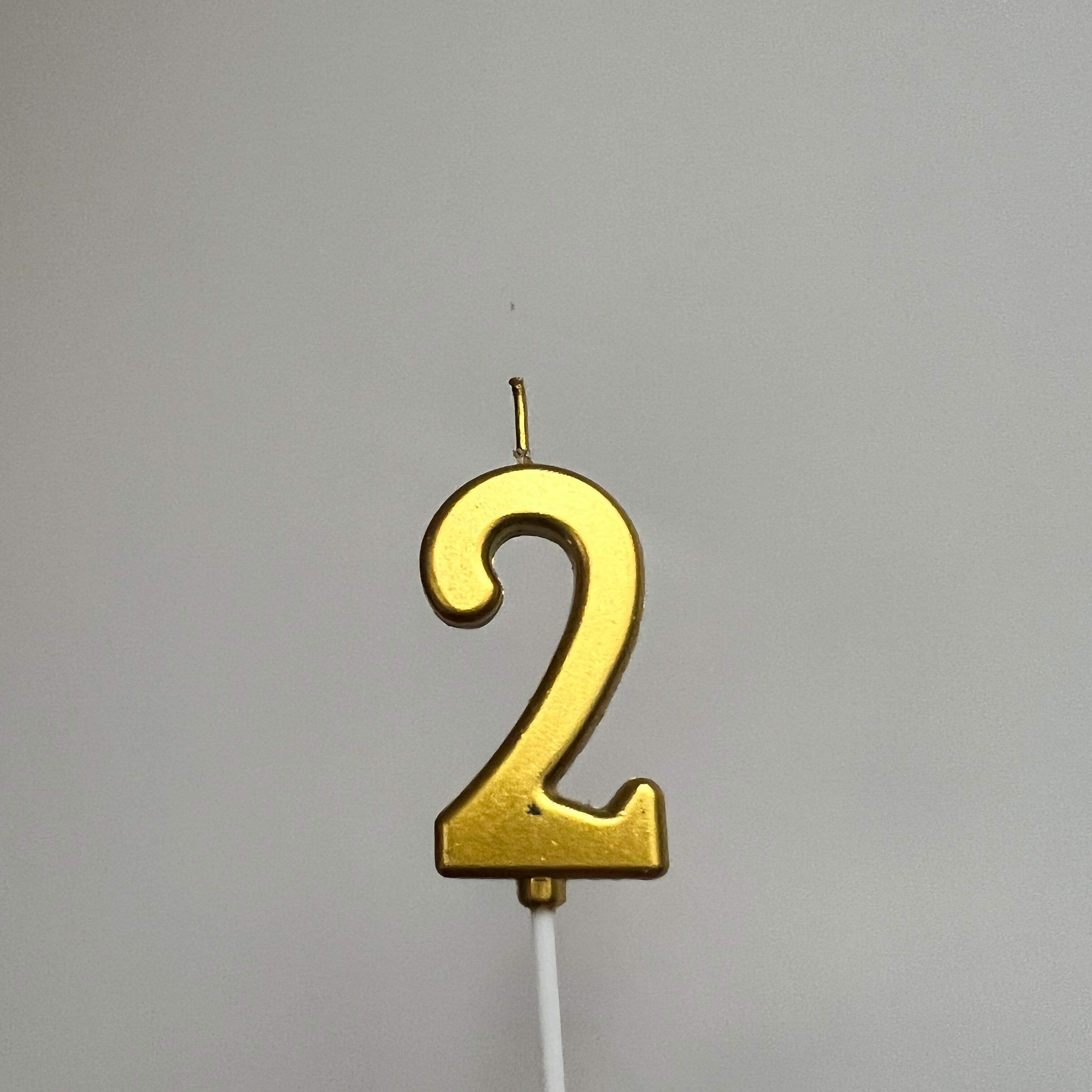【即納/送料無料】gold number candle