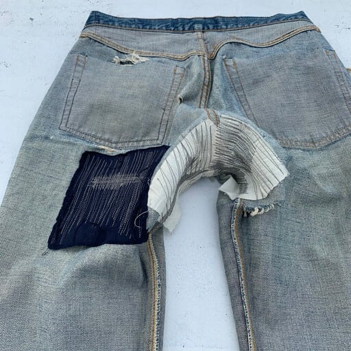 リーバイス◼️ビンテージE◼️バギー・ベルボトム・ジーンズ◼️刻印6シングルステッチ リーバイス◼️ビンテージE◼️バギー・ベルボトム・ジーンズ