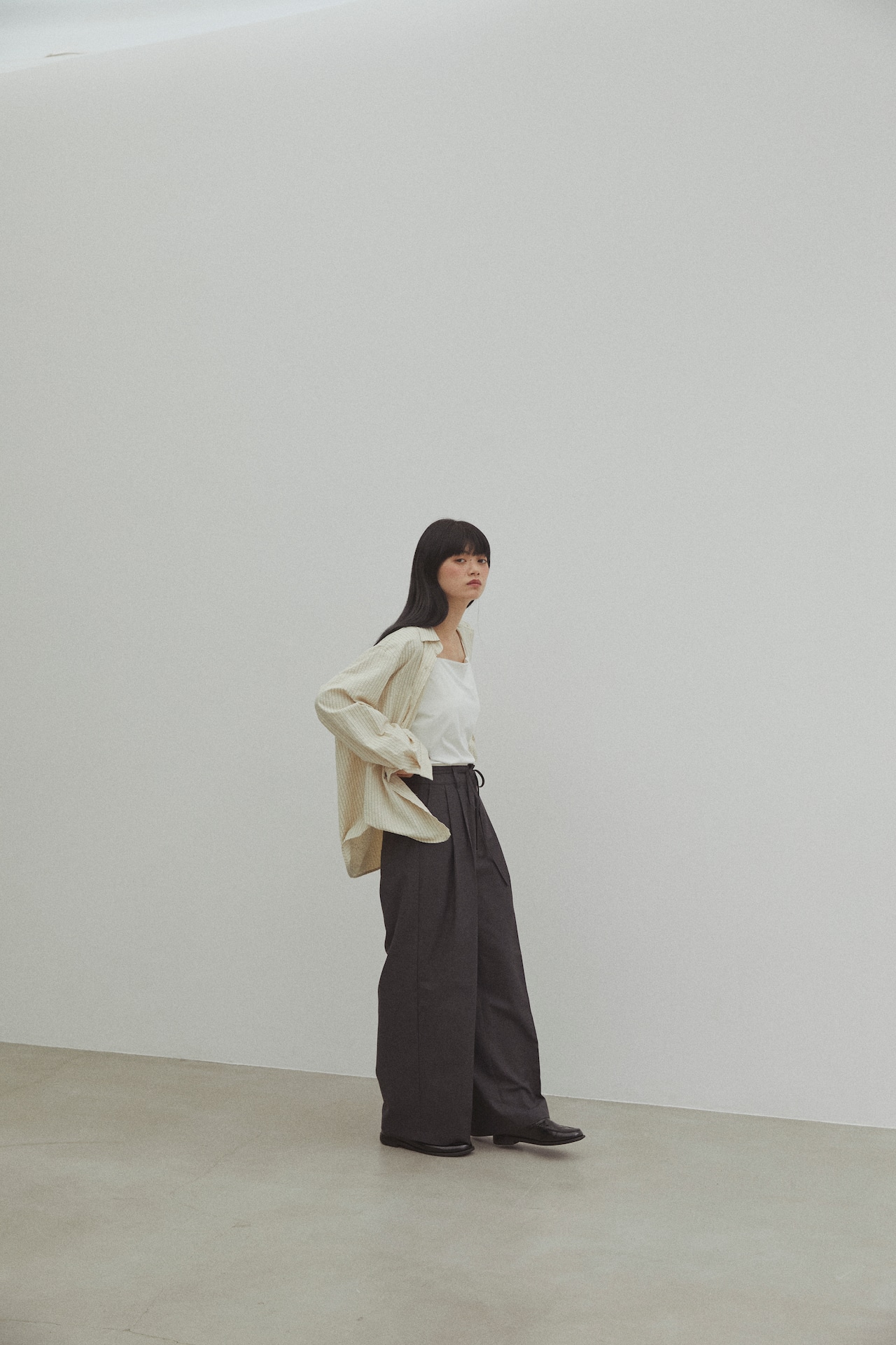 DU250729 Layered Waist Tuck Pants 【T sizeあり】【set up可】【残り僅か】