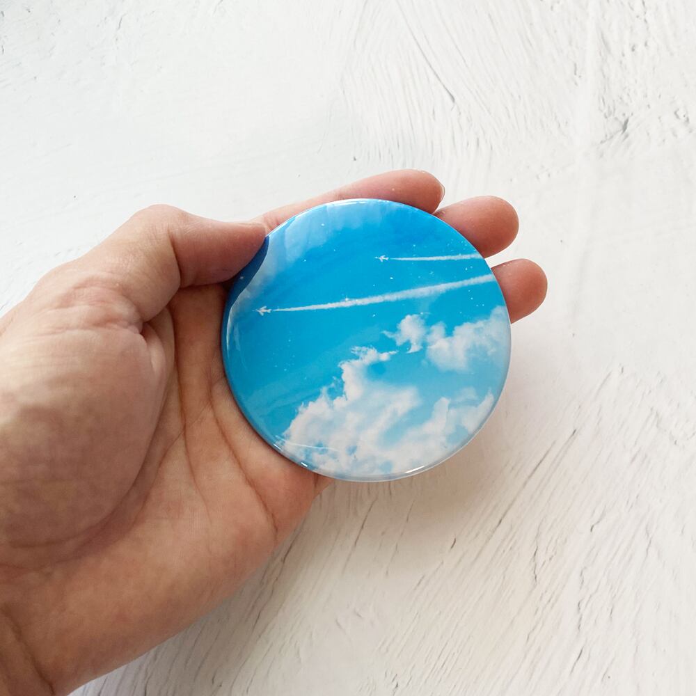 缶バッジミラー コンパクトミラー Lala Clover 缶バッジミラー コンパクトミラー Lala Clover