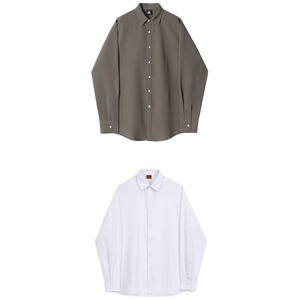 カジュアルシンプル無地シャツ　1211
