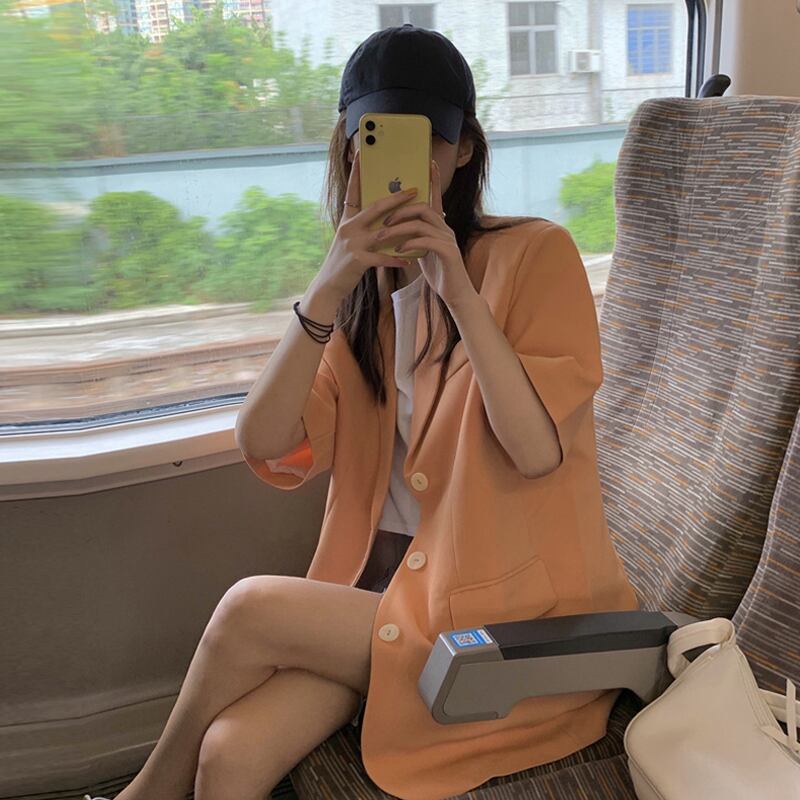 ジャケット レディーススプリングオータムスタンダード レトロ 春物 秋物 試着室22450451999