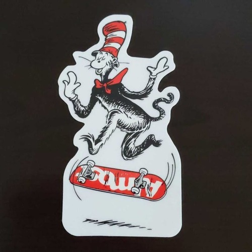 【ST-87】Almost Skateboard オルモスト スケートボード ステッカー Dr. Seuss Cat in the Hat