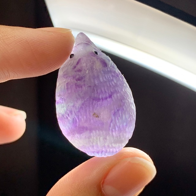 22.可愛い色合い☆フローライト ハリネズミ