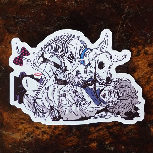 カネオヤサチコ☆ステッカー（博士と骨犬） | 233 Online Shop