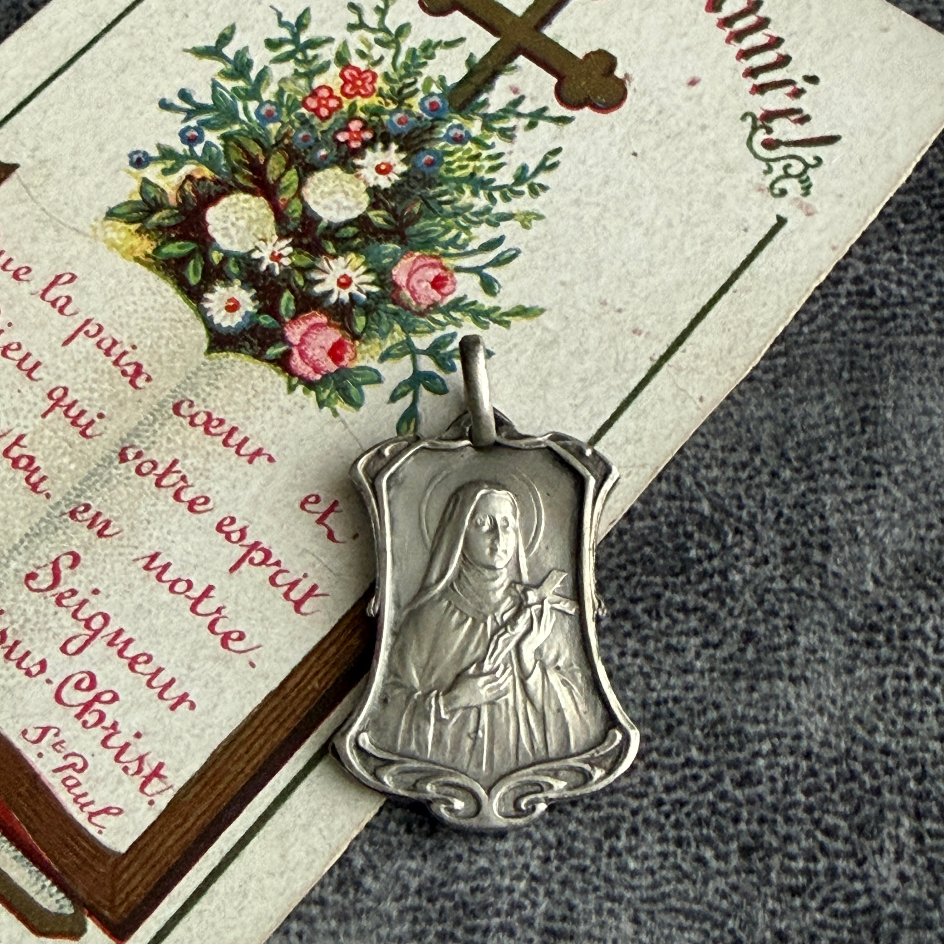 イエス・キリスト | Antique medaille Mary