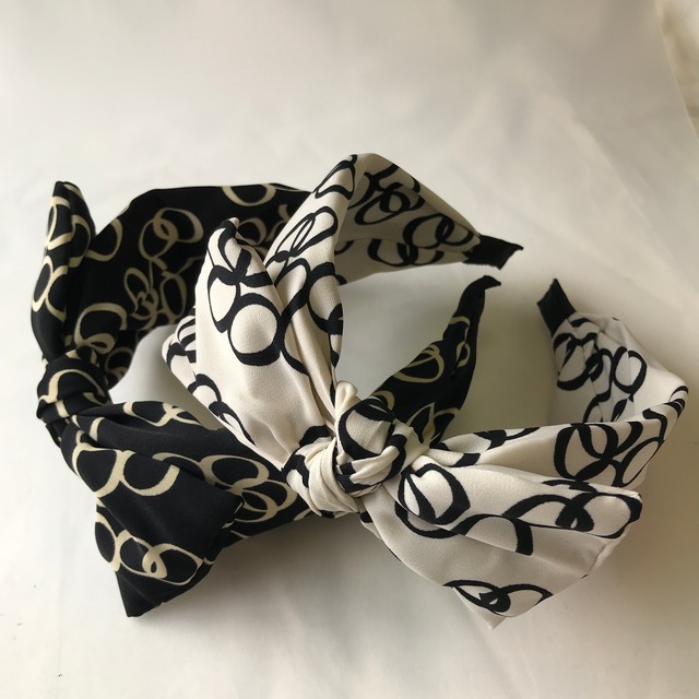 レトロ柄カチューシャ