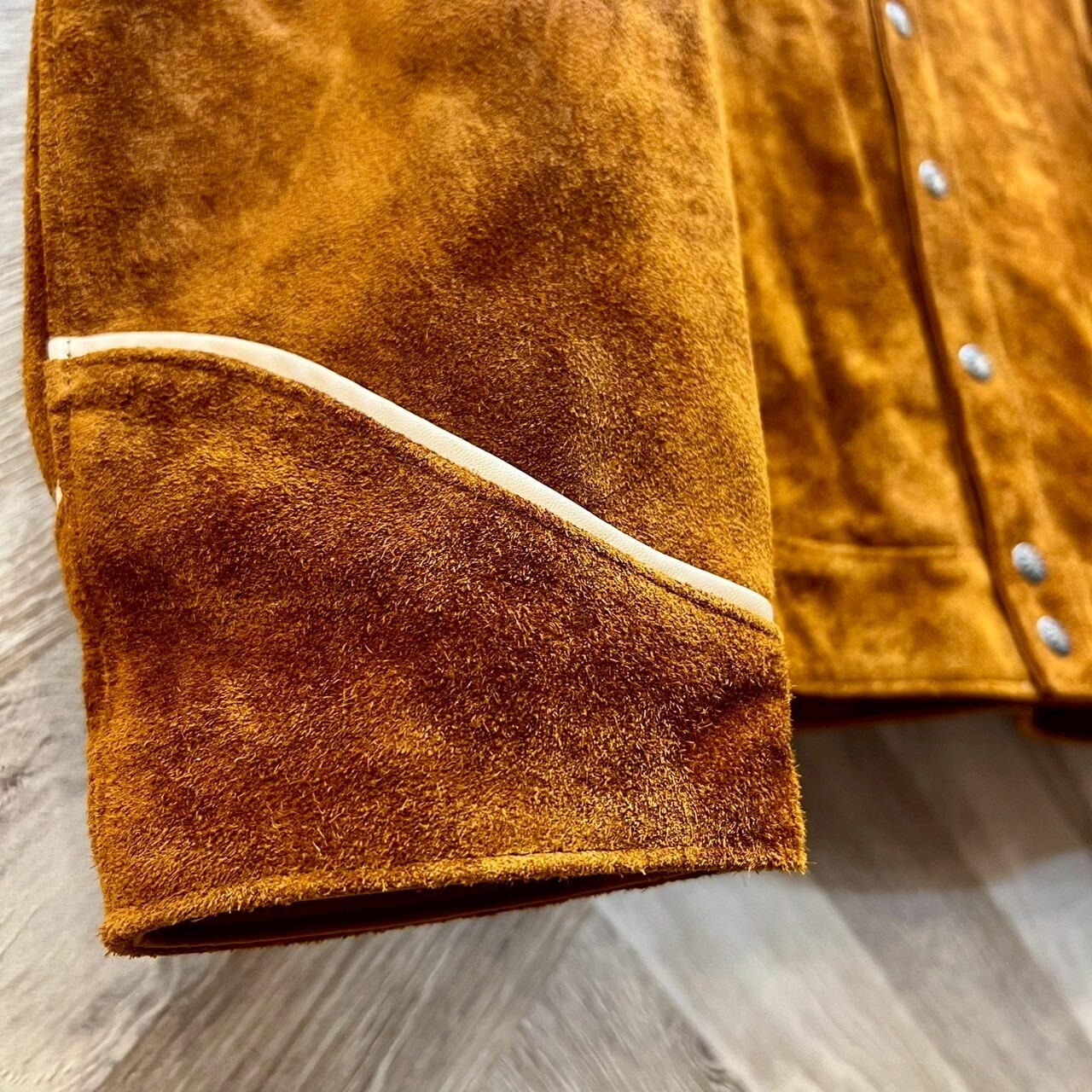 ワイツーレザー【Y'2 LEATHER】STEER ROUGHOUT & SADDLE HORSE WESTERN SHIRT JACKET 40・42サイズ - 4
