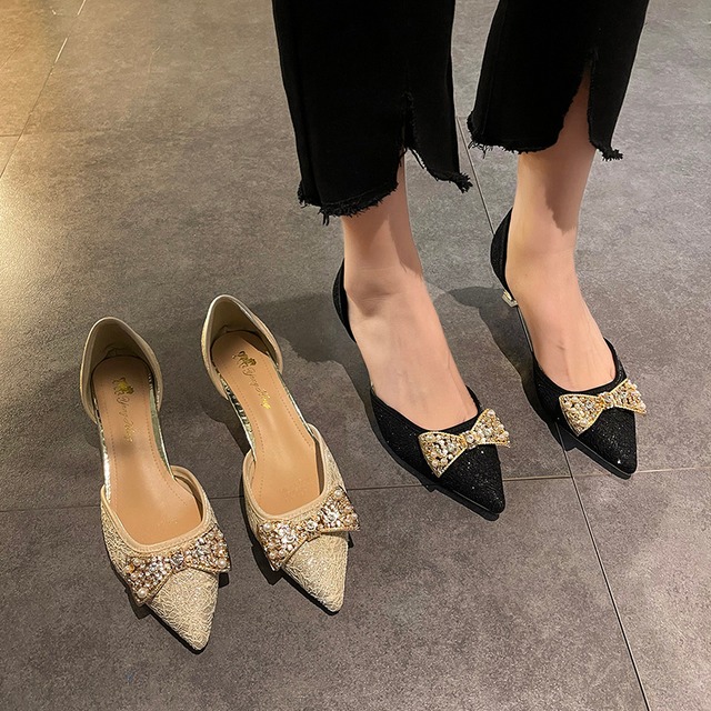 ヒールスプリングオータムリボン 靴 シューズ 春物 秋物 部族の婦人靴99142417183