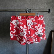 80s hand made in indonesia cotton hawaiian shorts deadstock