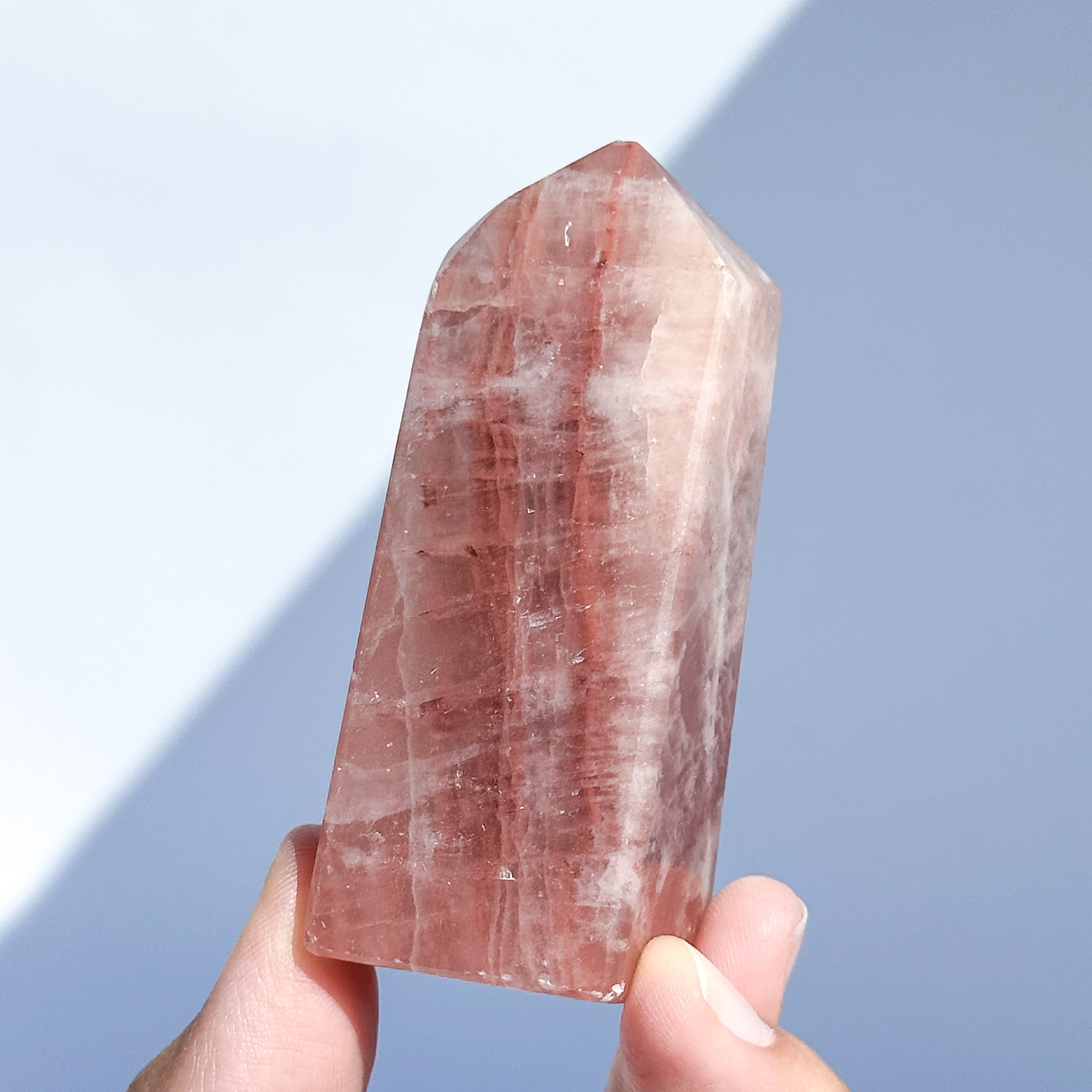 ローズカルサイト タワー型31◇Rose Calcite◇天然石・鉱物