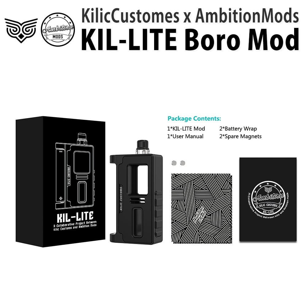 Ambition Mods KIL-LITE DNA PeekCarbon | CLUTCH VAPOR