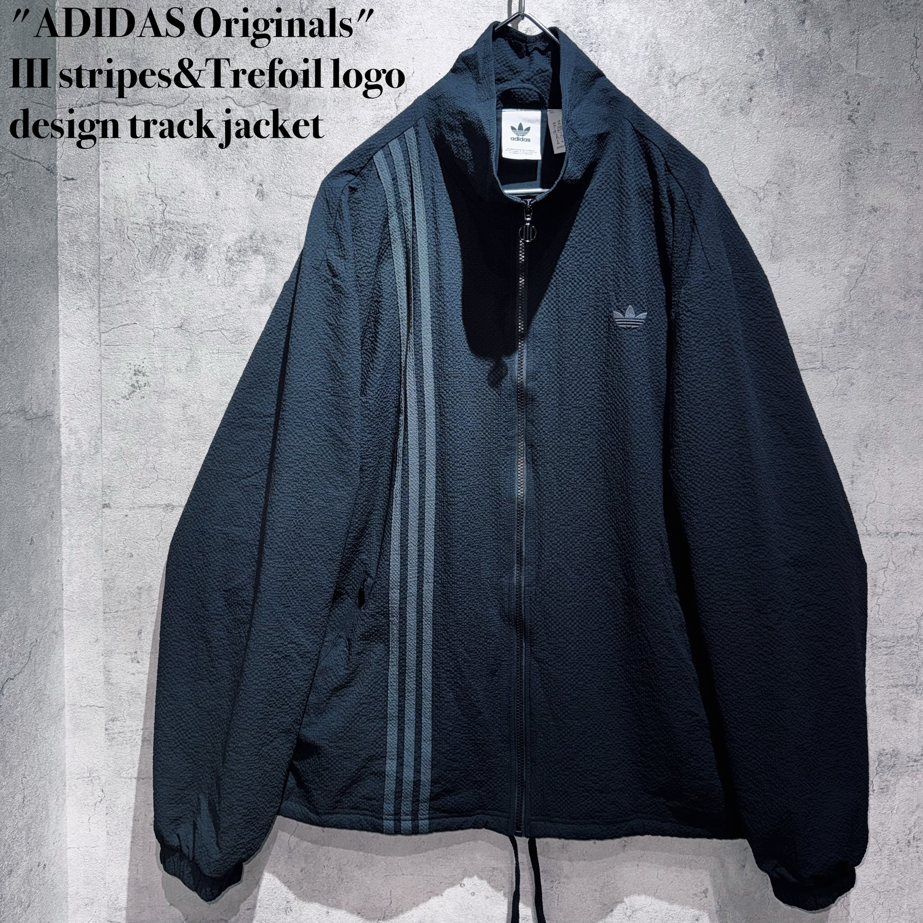 "ADIDAS Originals"III stripes&Trefoil logo design track jacket