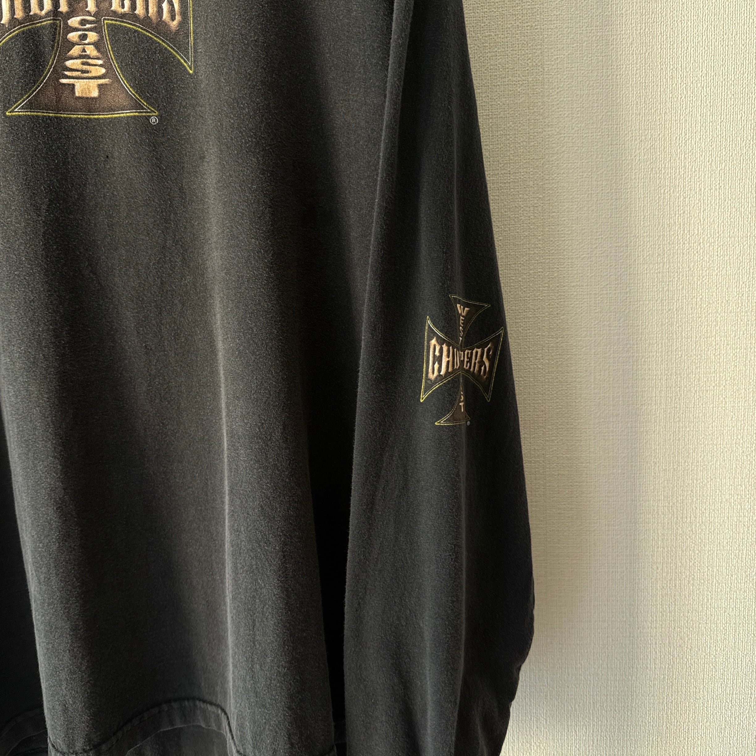 00's WESTCOAST CHOPPERS Iron Cross Print L/S Tshirt ウエスト