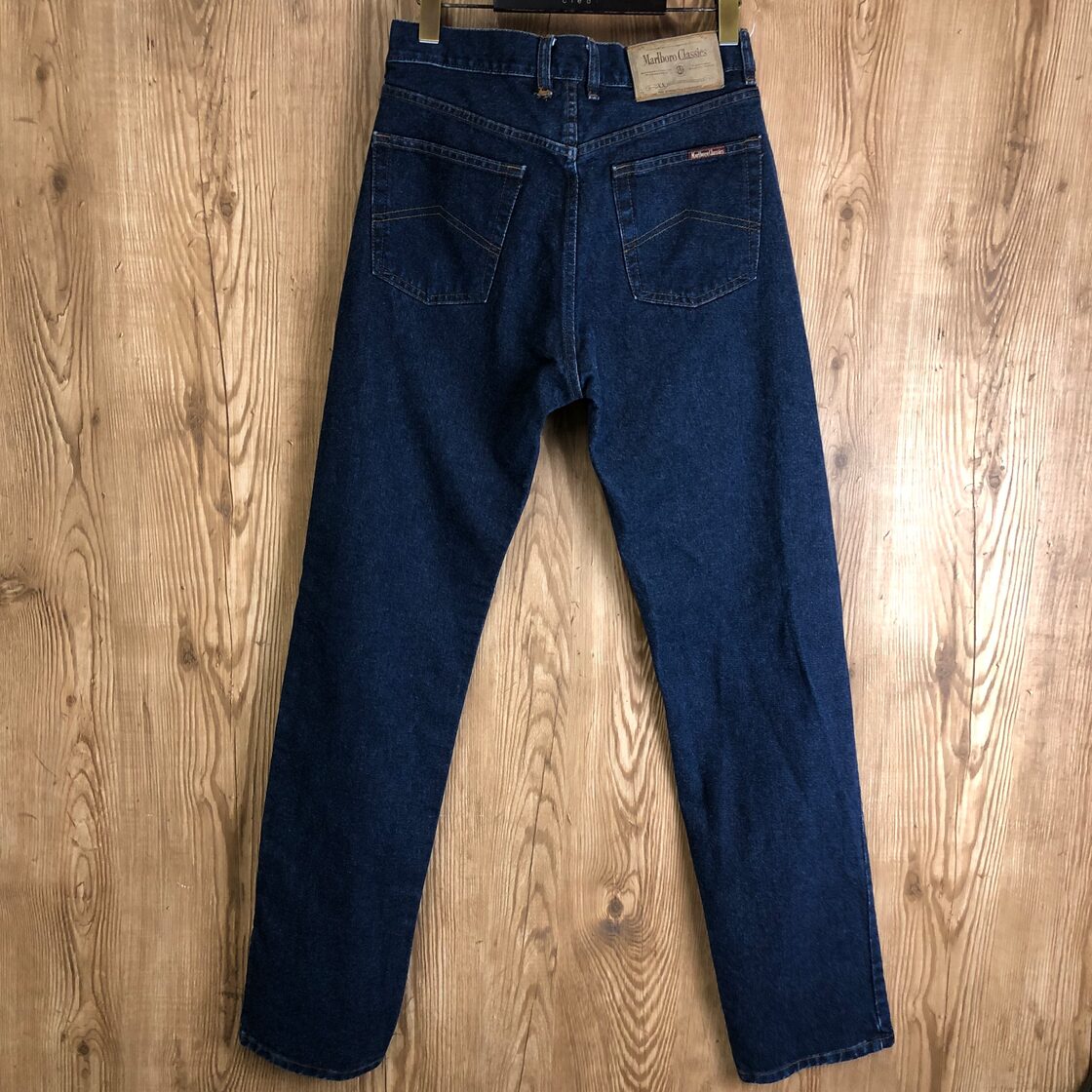 イタリア製 90s VINTAGE Marlboro デニムパンツ メンズ 30/34 メンズ M 