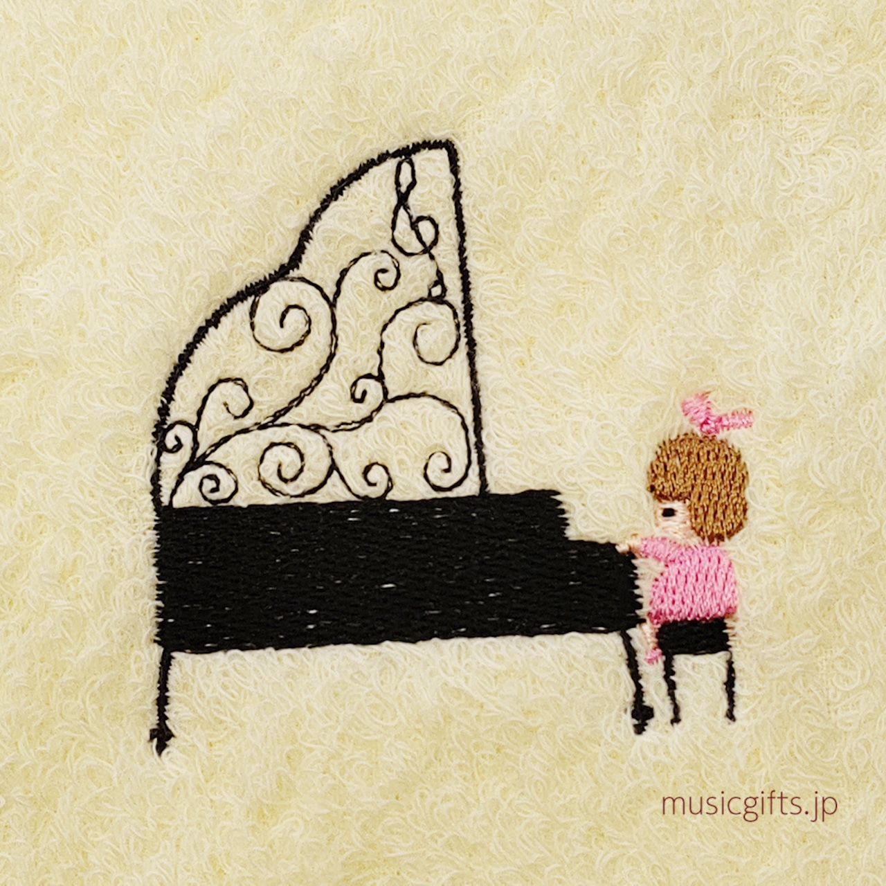 タオルハンカチ ポワポワチック コンクール/ピアノ シンジカトウ