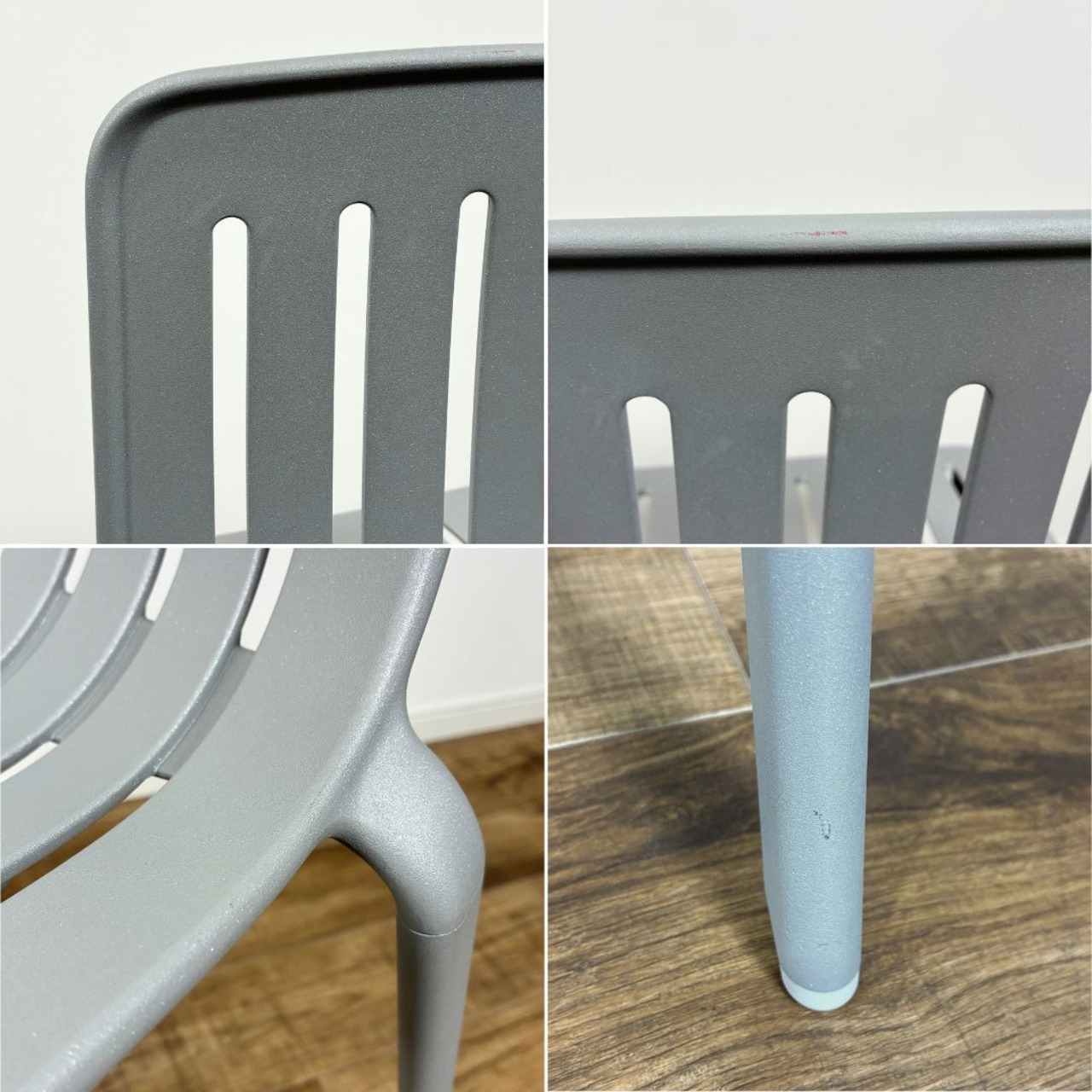 【展示品】MAGIS PLATO CHAIR metallic gray マジス プラート チェア メタリックグレー スタッキング可能 屋外使用可能 ダイニングチェア ガーデンチェア デザイナーズ家具 グレー系【送料無料】