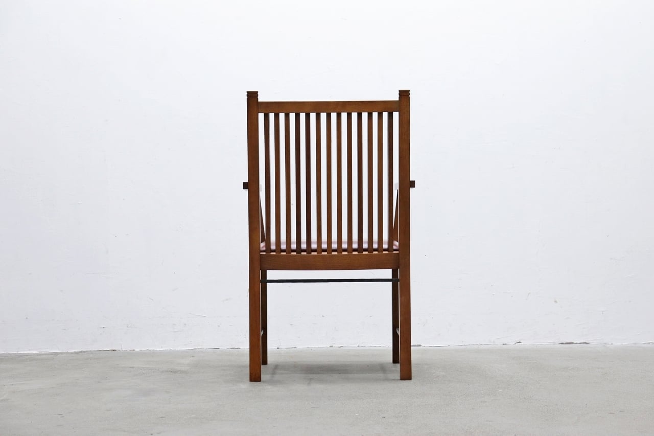 AREA エリア A-1-A 本革 ウォールナット アーム ダイニングチェア