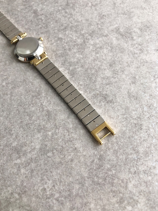 Christian Dior クリスチャン ディオール 腕時計 シルバー×ゴールド ロゴ ステンレススチール クォーツ 3025 vintage ヴィンテージ オールド ngmhnw