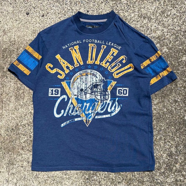 【Lサイズ】NFLオフィシャル サンディエゴ チャージャーズ ヴィンテージ風 古着 Tシャツ