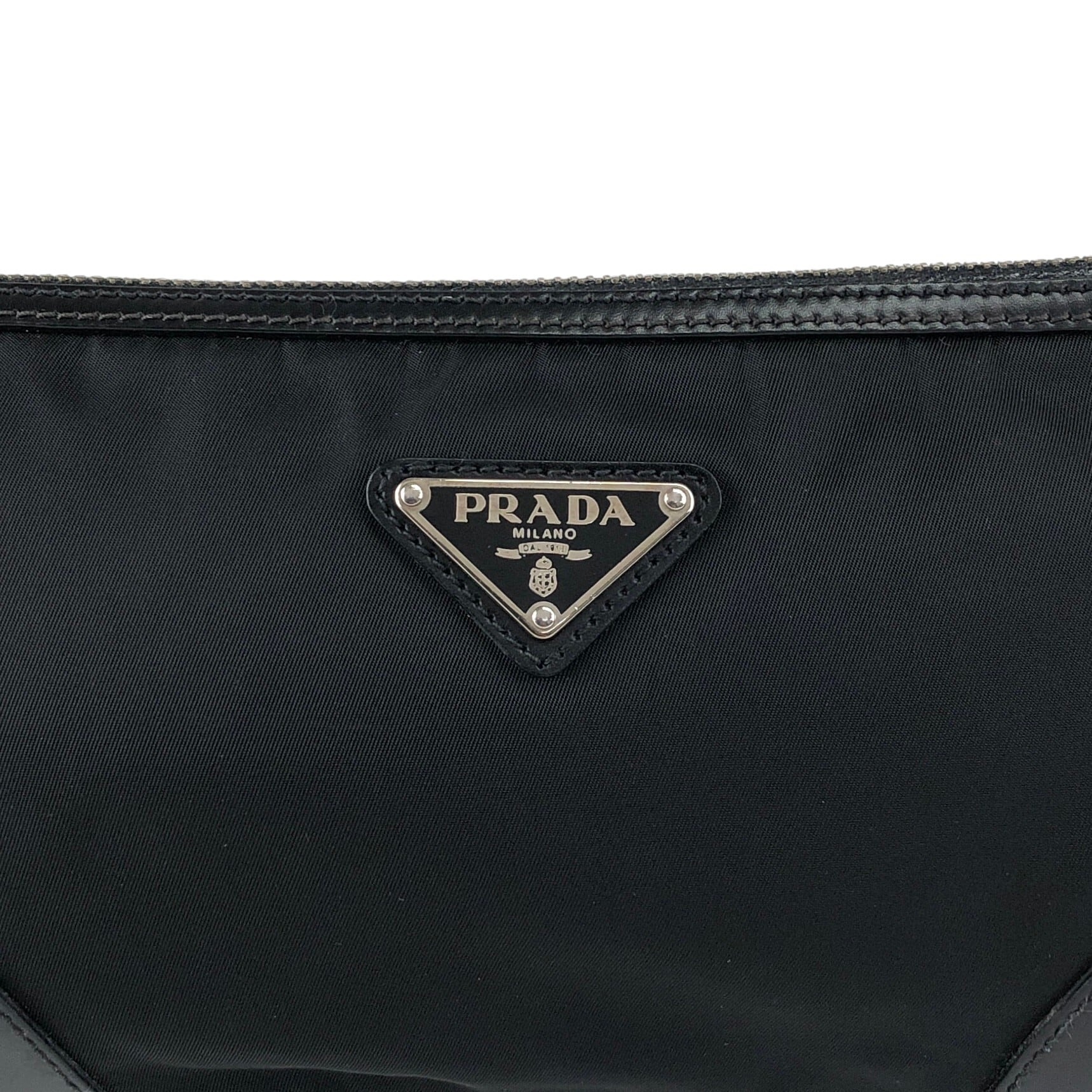 PRADA プラダ ショルダーバッグ ブラック トライアングルロゴ PVC