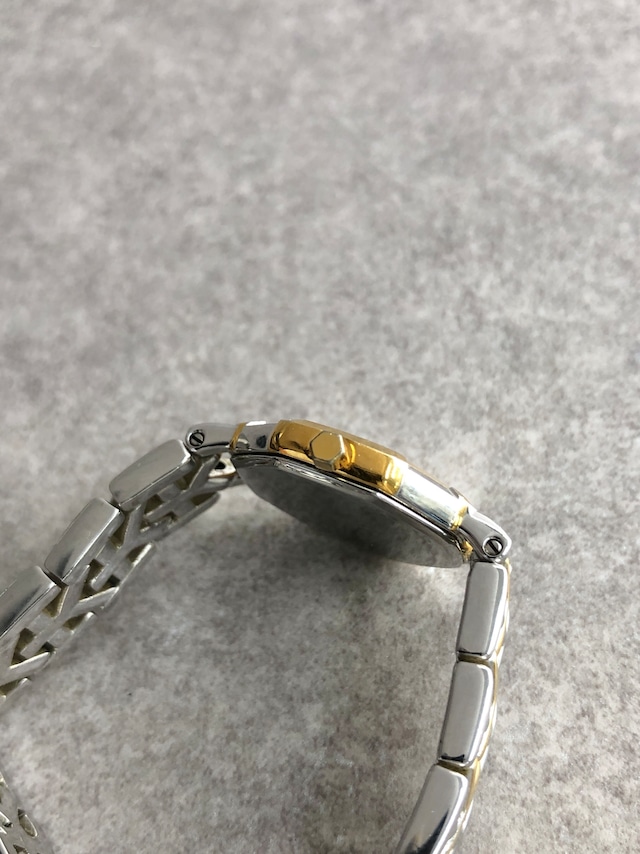 Yves Saint Laurent イヴ・サンローラン 腕時計 シルバー×ゴールド オクタゴン ステンレススチール クウォーツ 2200-226313 vintage ヴィンテージ オールド famare