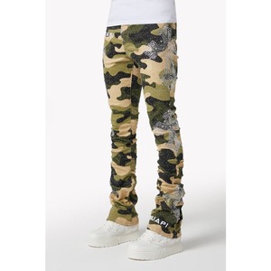 GUAPI / camo cross denim