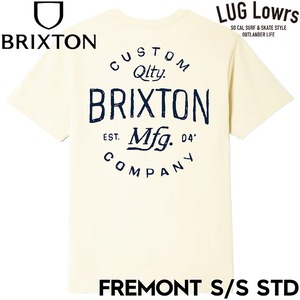 BRIXTON ブリクストン Tシャツ メンズ 半袖Tシャツ グラフィックTシャツ ロゴTシャツ コットンTシャツ FREMONT S/S STD 17561 CREAM 26SU 日本代理店正規品