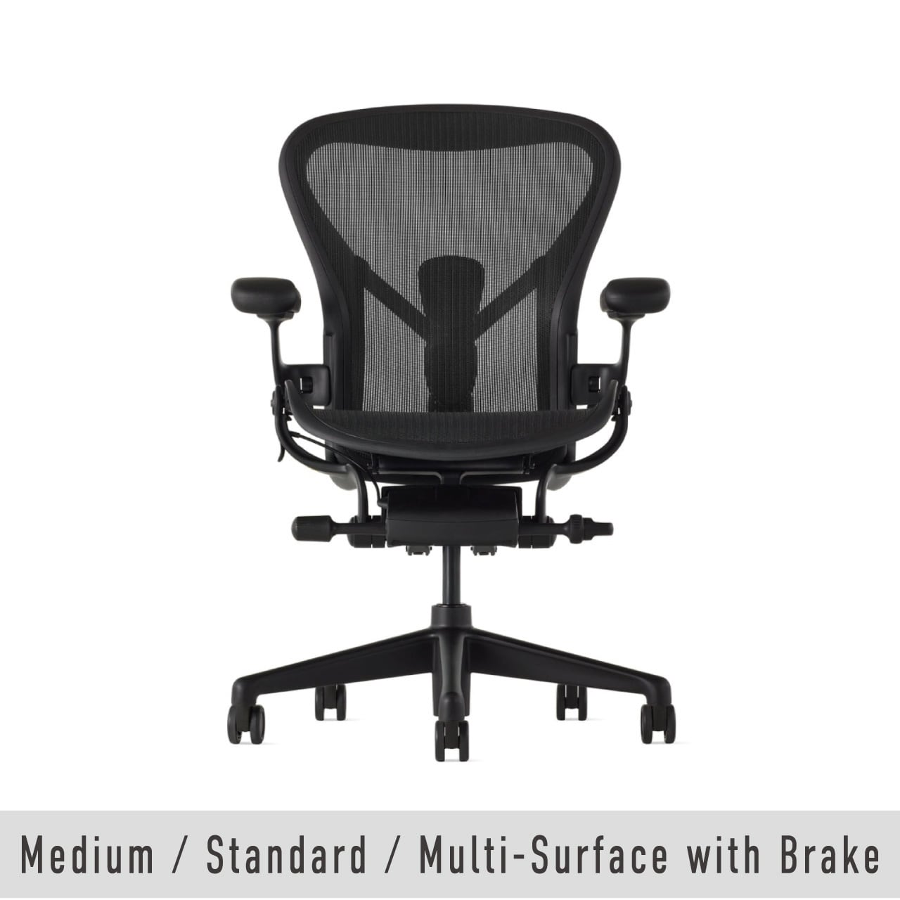 アーロンチェア / ブラック / オニキス / B-ミディアム / ビニール