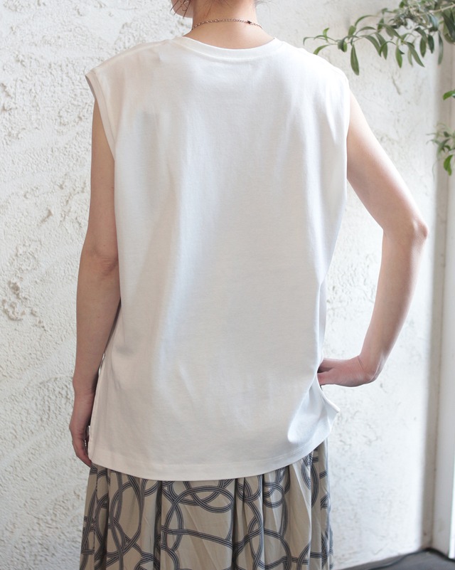 【hunch】コンパクトスムース ミニロゴフレンチTシャツ 　(240406)