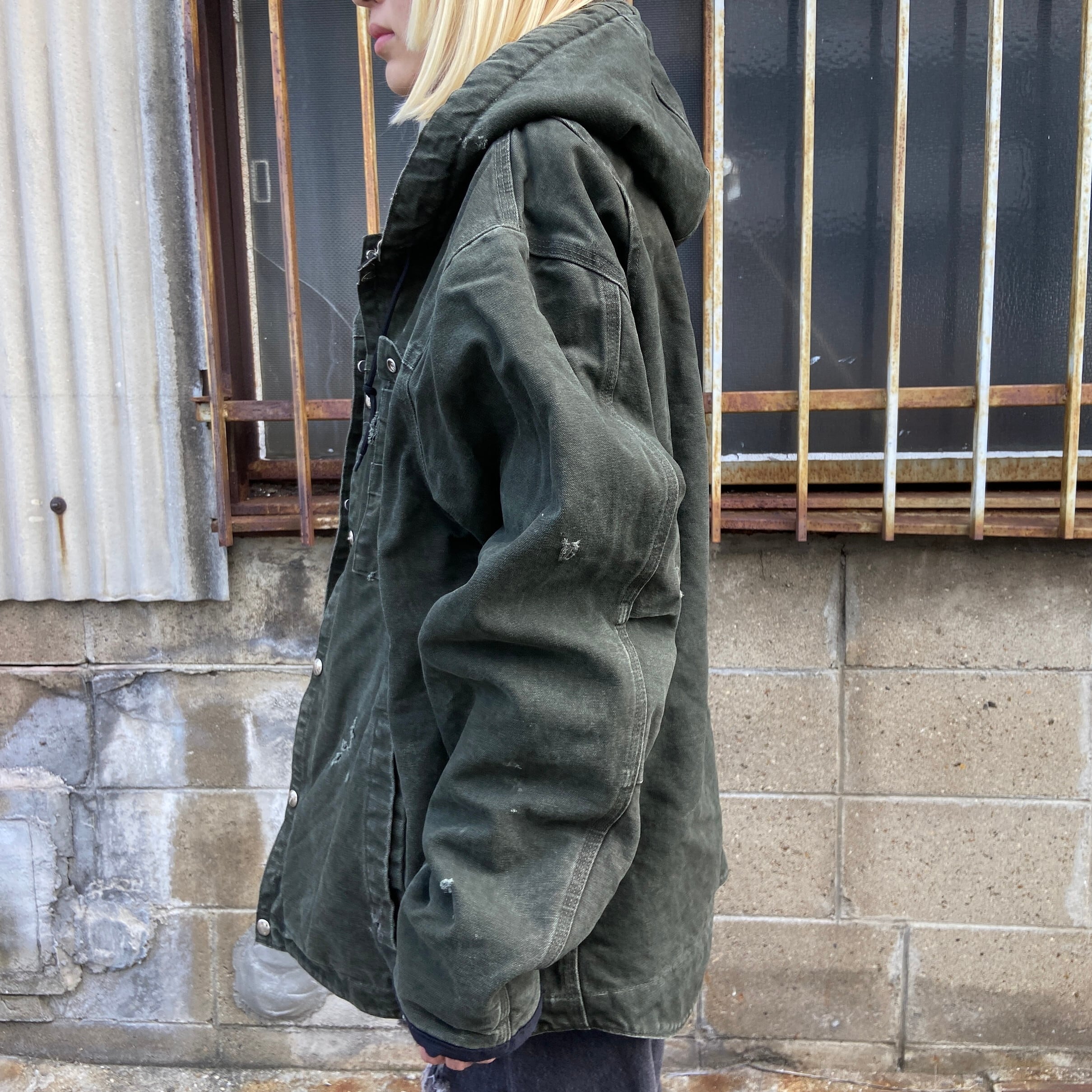 Carhartt カーハート サンドストーン フードジャケット メンズL 古着