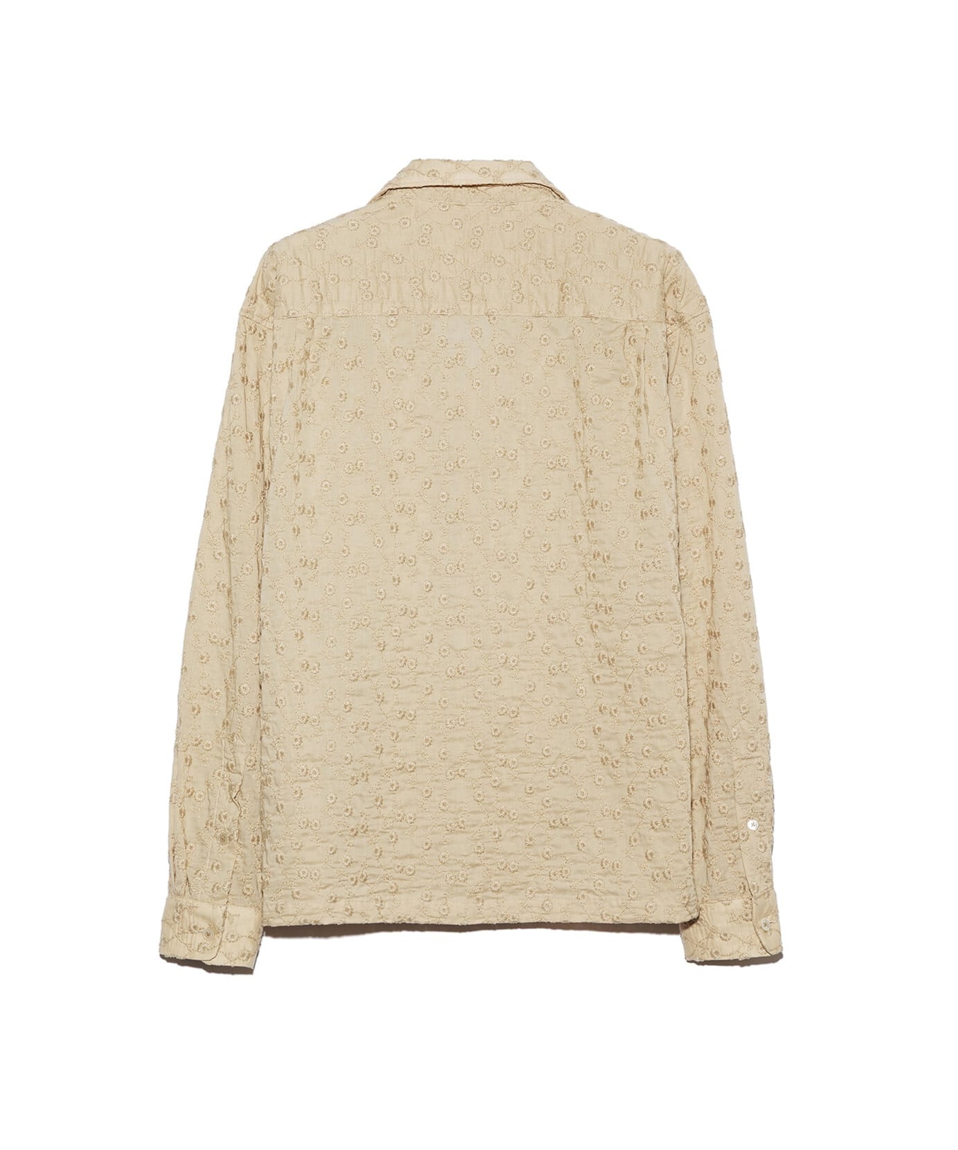 専用　UNUSED 15ssベージュ スエードシャツ UNUSED / US2548 LONGSLEEVE EMBROIDERY SHIRT(BEIGE) | AfterSchool