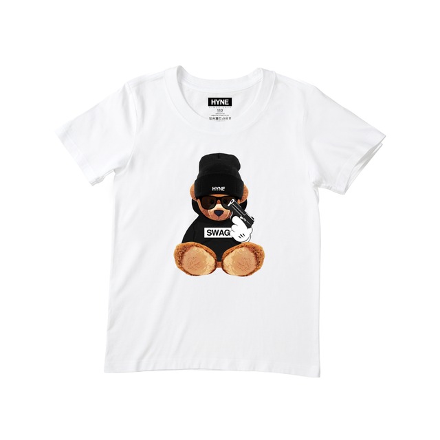 HYNE BEAR KID'S HOO#2 - KID`s S/S TEE