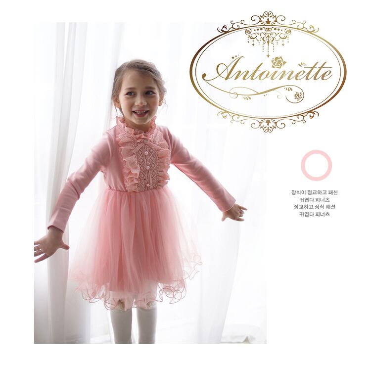 2色展開 2color Korea Fashion Kids Fashion ホリデーシーズン キッズ こども用 キッズコーデ 韓国 韓国ファッション コリア ワンピース ファー クリスマス ワンピース おんなのこ ワンピ かわいい ピンク パープル フリル 韓国ブランド Antoinette