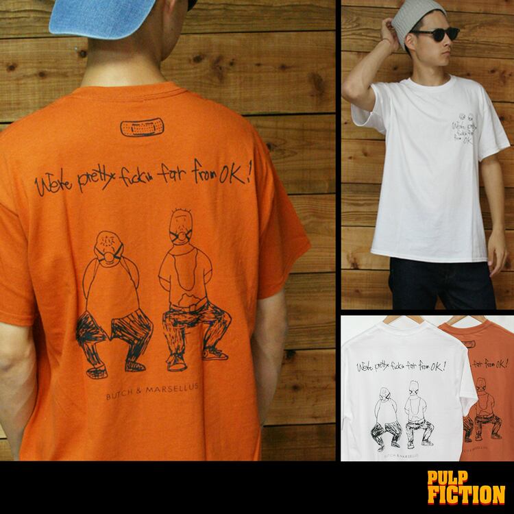 パルプフィクション 「BUTCH & MARSELLUS」「PRETTY FUC●KIN FAR FLOM OK」 PULP FICTION 映画　 Tシャツ sstee-pf-pfff | oguoy/Destroy it Create it Share it powered by BASE